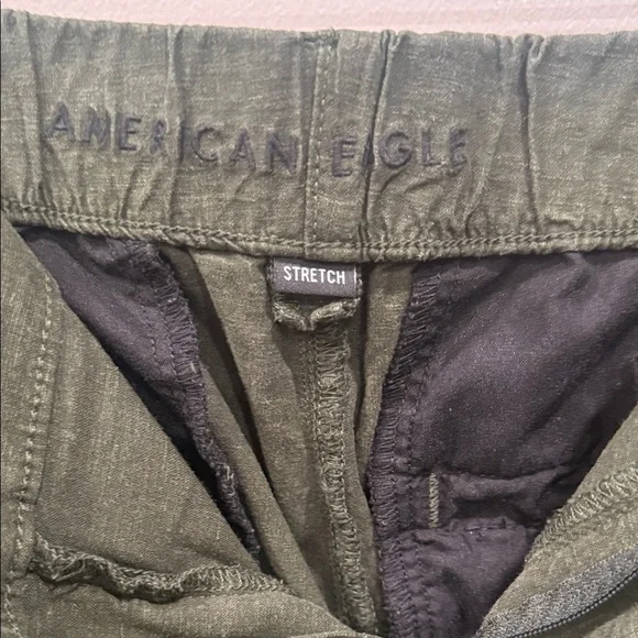 American Eagle Outfitters Olive Green Wide Leg Pant - Picture 6 of 10